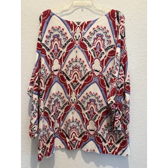 Chico’s Colorful Lightweight Sweater Size 4 (XXL) - Picture 2 of 3